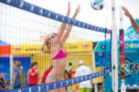 beach volleyball block
