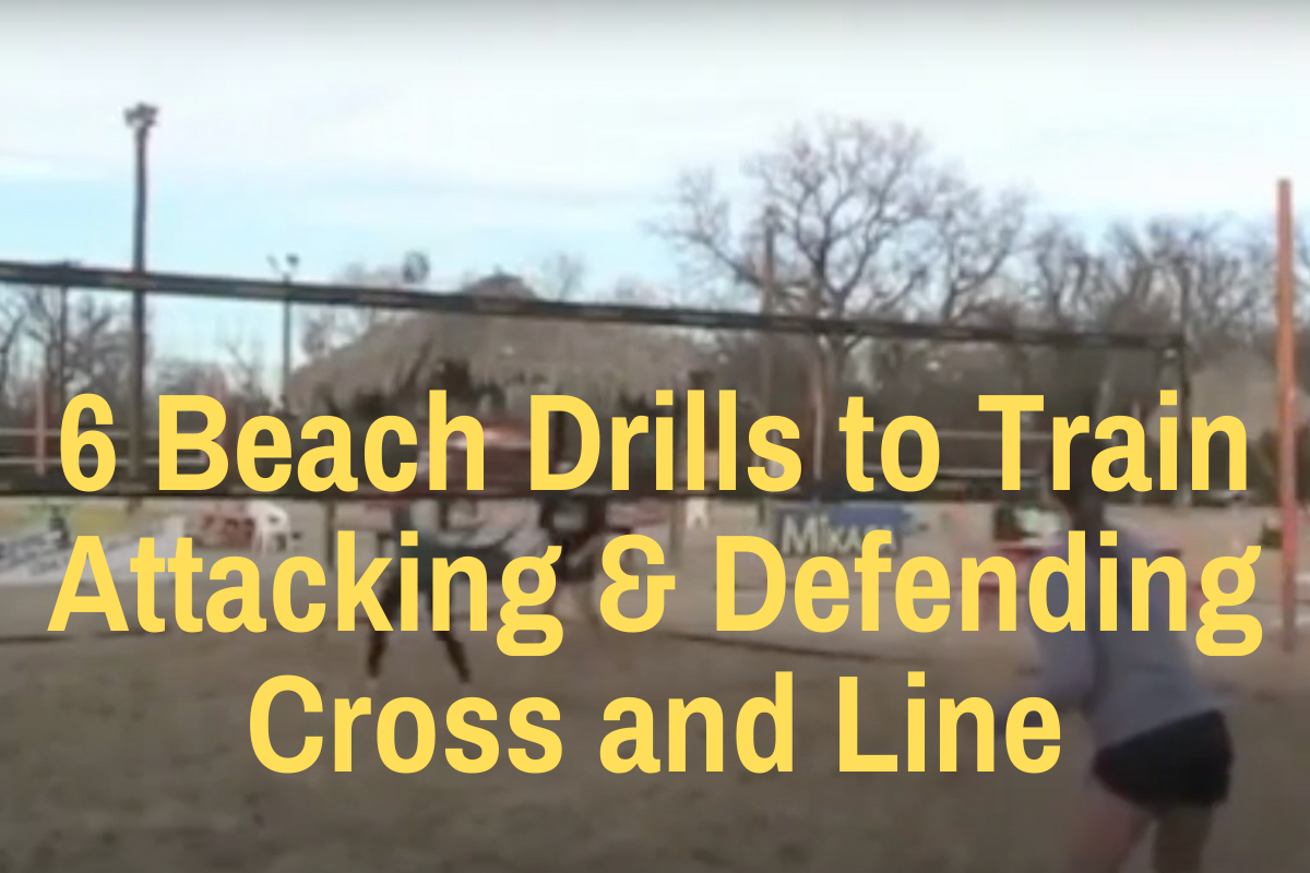 6 Beach Drills to Train Attacking and Defending Cross and Line Junior