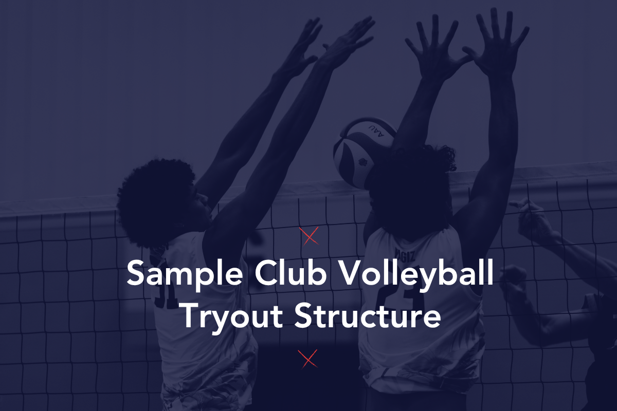 Sample Club Volleyball Tryout Structure