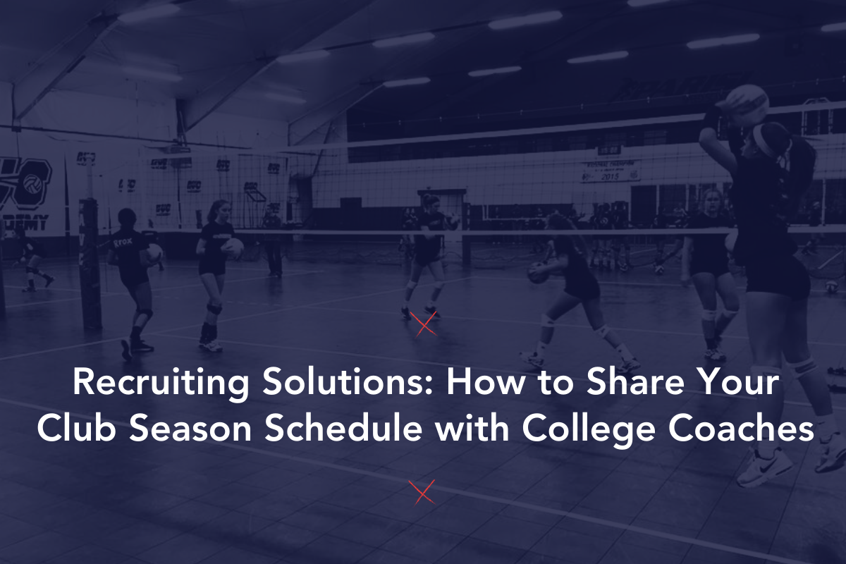 Recruiting Solutions: How to Share Your Club Season Schedule with College Coaches